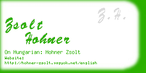zsolt hohner business card